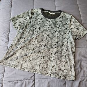 Chico's Snake Skin Patterned T-Shirt
